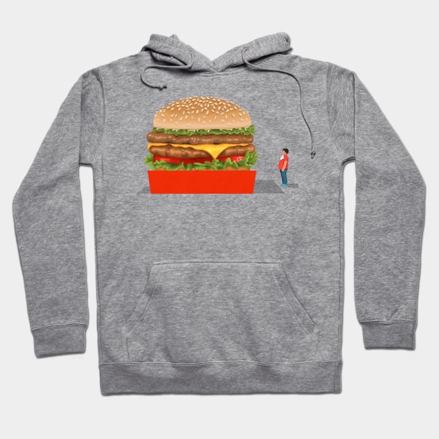 Burger Boy Hoodie by John Holcroft